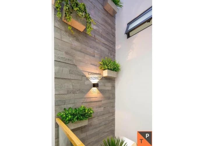 Đá Ong Xám Ốp Giếng Trời