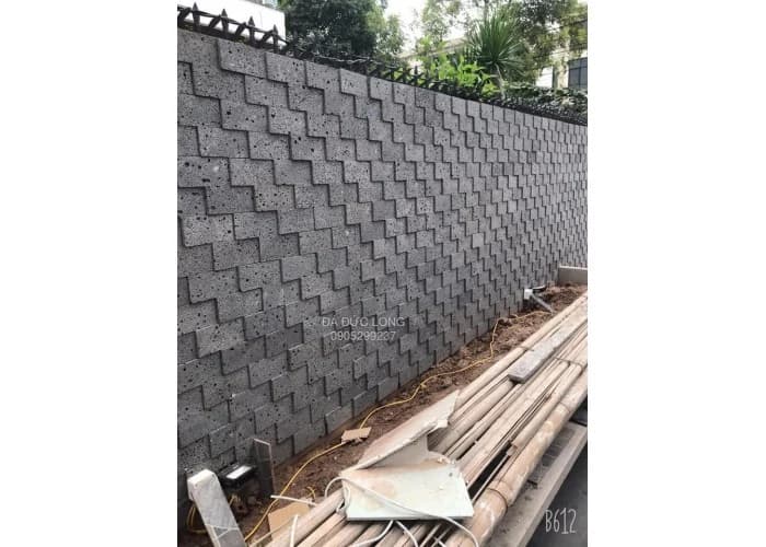 Đá Ong Xám Ốp Tường Bao