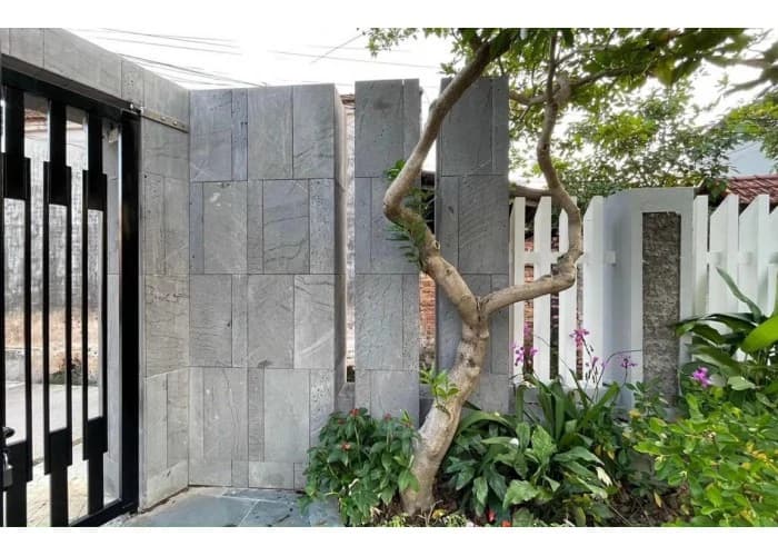 Đá Ong Xám Ốp Tường Bao